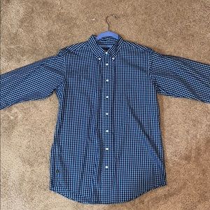 Blue button down